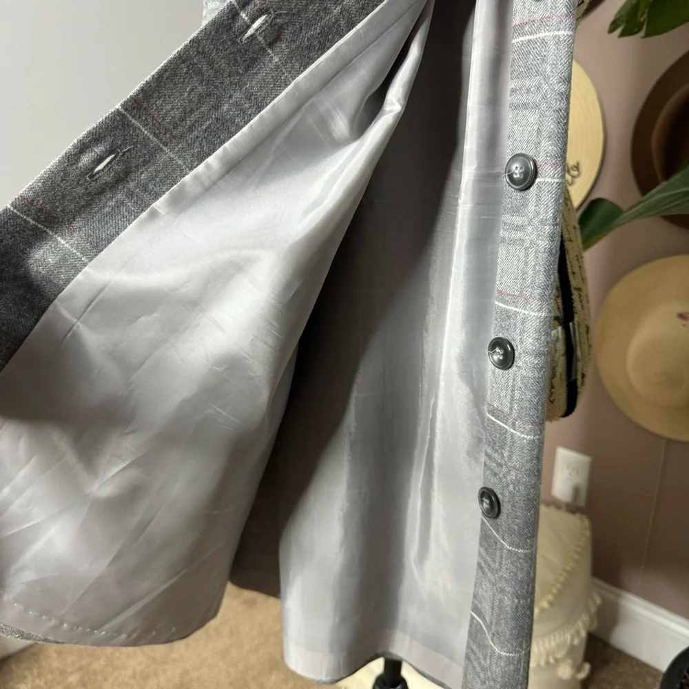 Vintage plaid wool skirt
